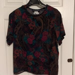 Sag Harbor Multicolor Floral Top